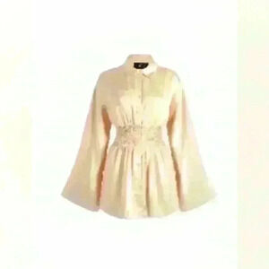 CIDER  satin shirt dress